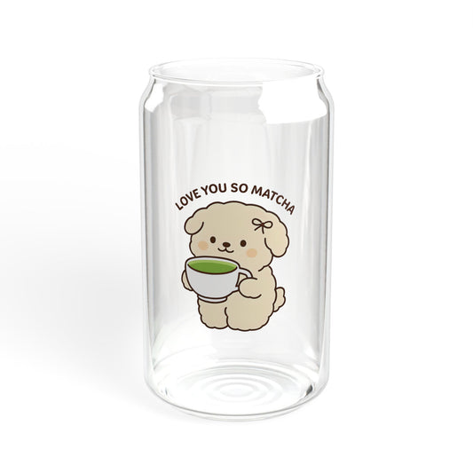 Cute Bear Sipper Glass, 16oz - Ideal for Kids and Adults, Eco-Friendly Drinkware, Perfect for Gifts, Home Decor, Durable, BPA-Free, Matcha