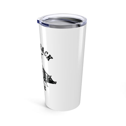 Skeleton Piggyback Ride Tumbler | 20oz Travel Mug | Fun Halloween Party Drinkware, Quirky Gift for Everyday Use, Unique Skeleton Design,