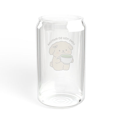 Cute Bear Sipper Glass, 16oz - Ideal for Kids and Adults, Eco-Friendly Drinkware, Perfect for Gifts, Home Decor, Durable, BPA-Free, Matcha