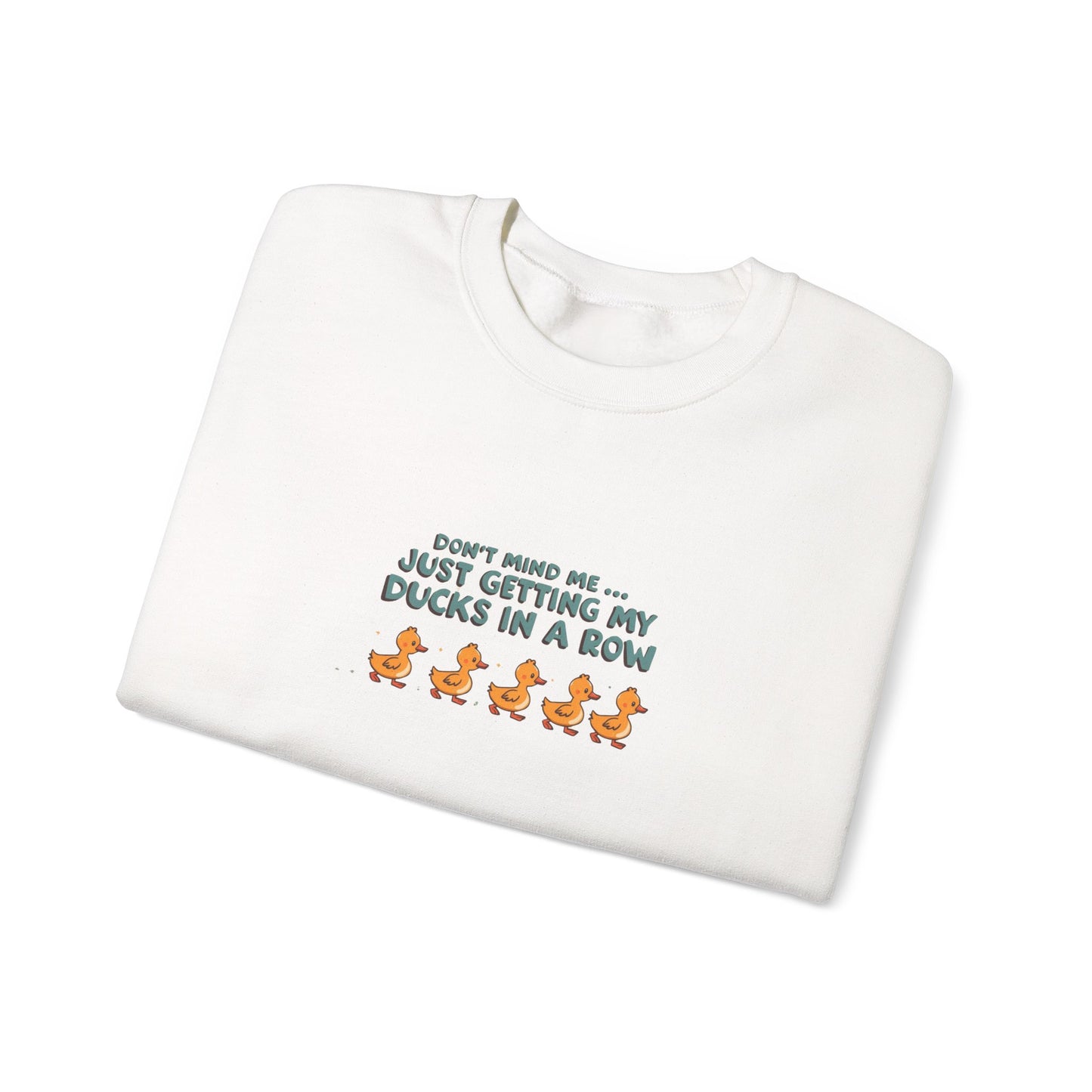 Quirky Duck Sweatshirt, Funny Quote Crewneck, Cozy Gift for Parents, Fun Birthday Present, Animal Lover Shirt, Casual Day Jumper, Unisex